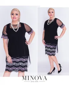 Платье 00273-черный Minova