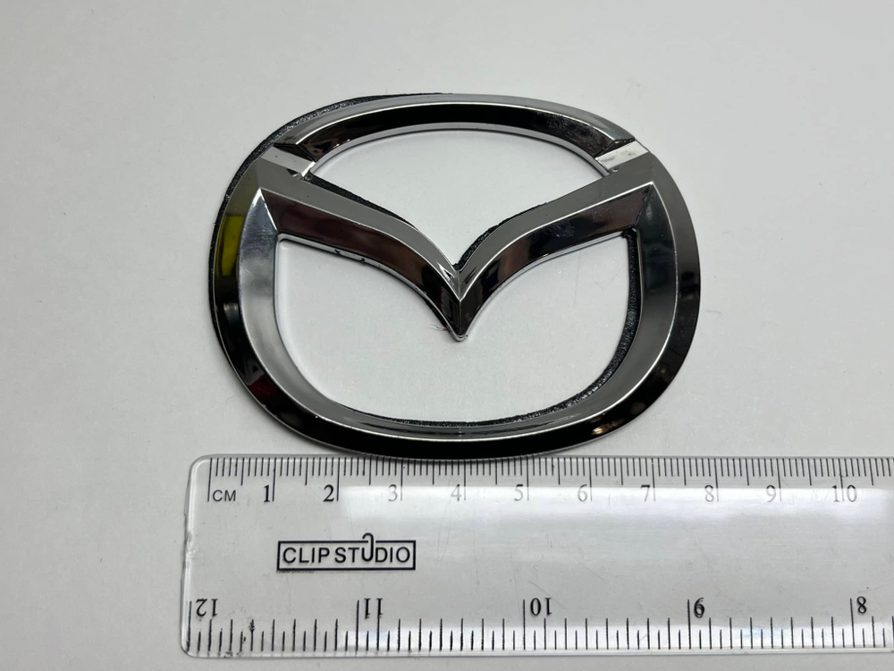 Логотип (шильдик, надпись, эмблема) "Mazda" 7.5см для крышки багажника / решетки радиатора / капота