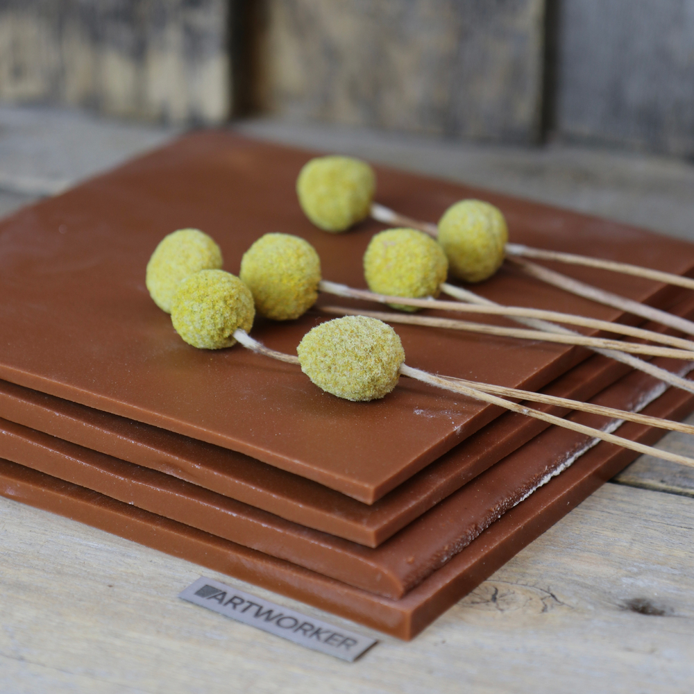 Смальта для мозаики в кирпичиках коричневого цвета