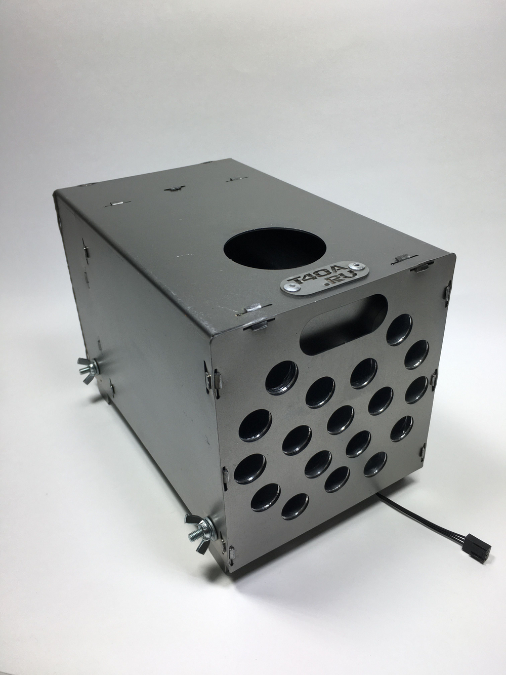 Теплообменник "Угорь" с вентилятором в помещение/палатку