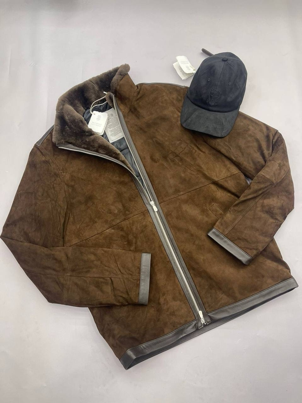 Замшевая куртка Brunello Cucinelli
