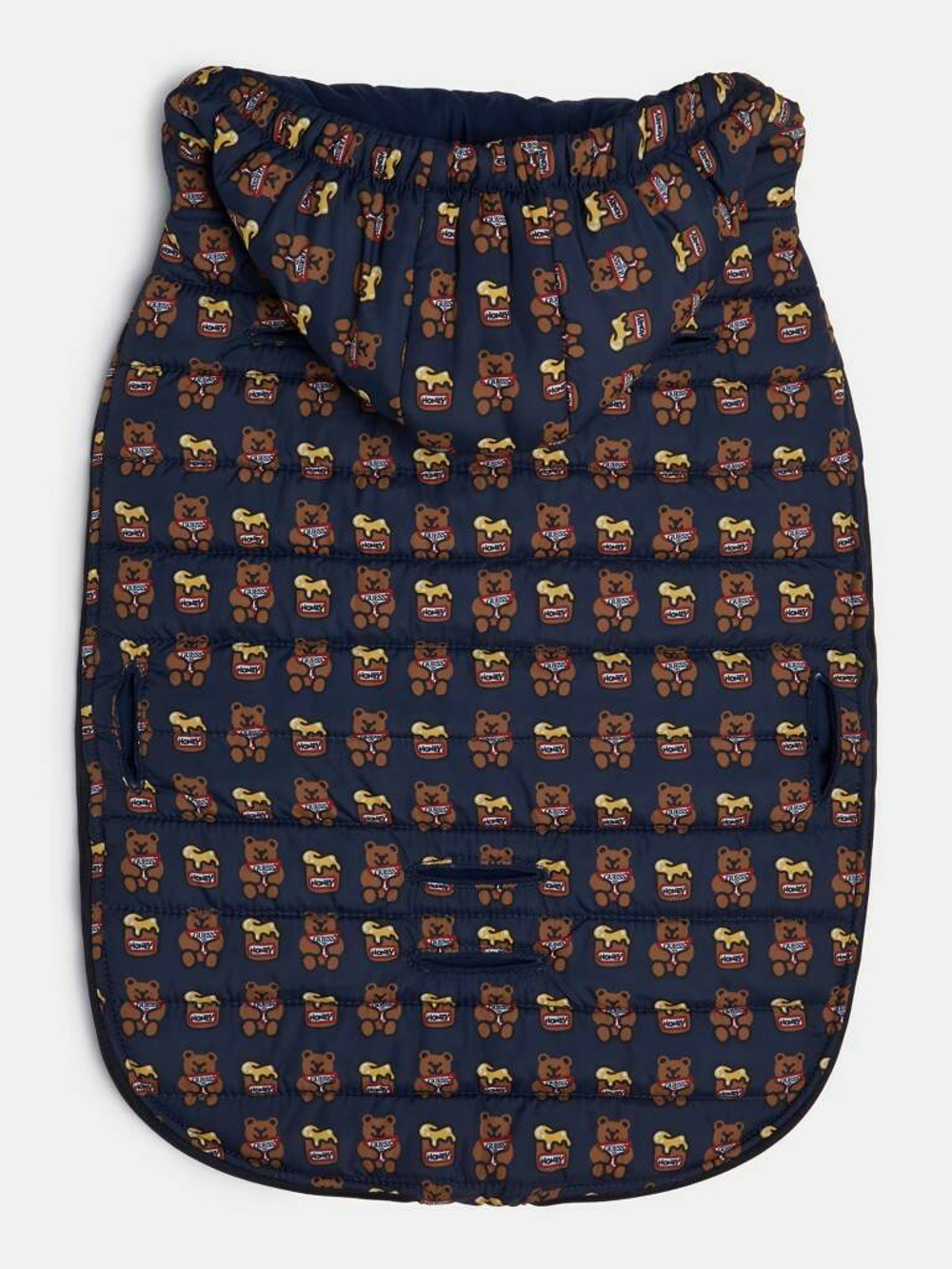 Конверт-одеяло с капюшоном GUESS Темно-синий/Принт: мишки, баночки с медом Мальчик