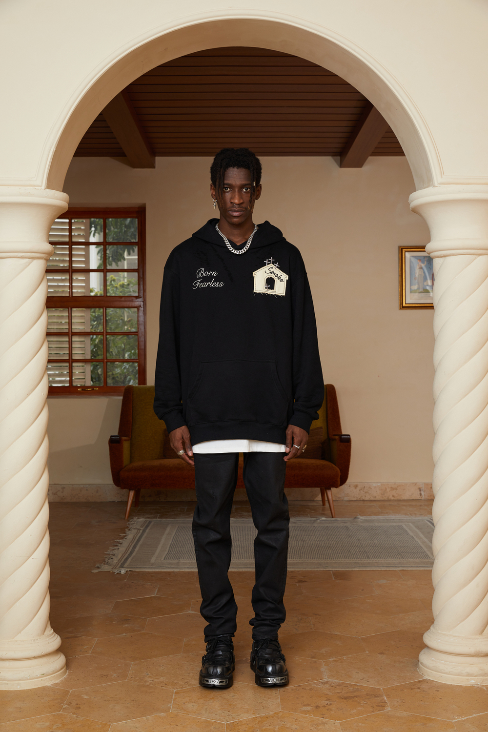 Худи DONSMOKE "Embroidered Church Logo" Oversized Hoodie