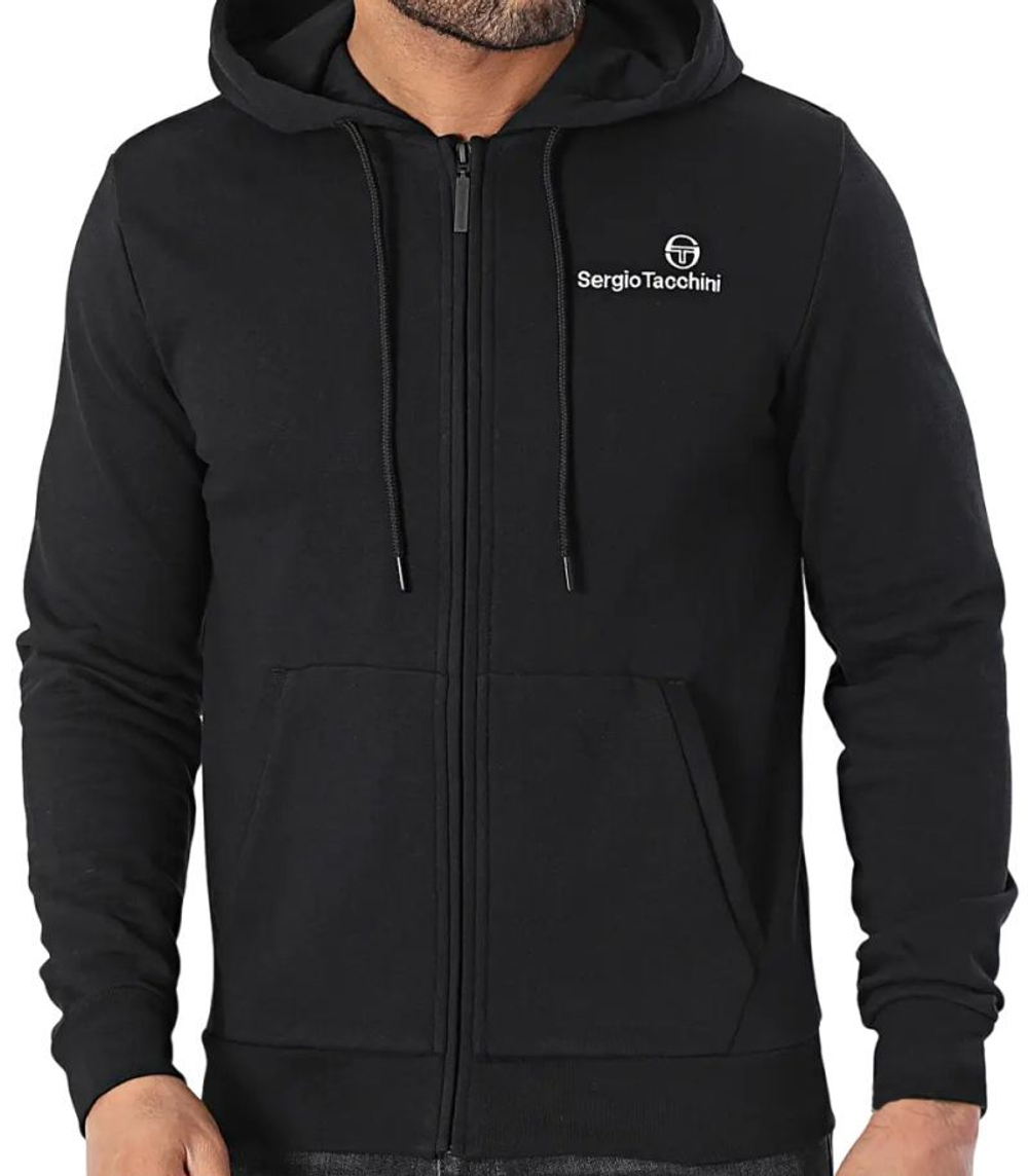 Мужская теннисная кофта Sergio Tacchini Bold Hoodie - черный