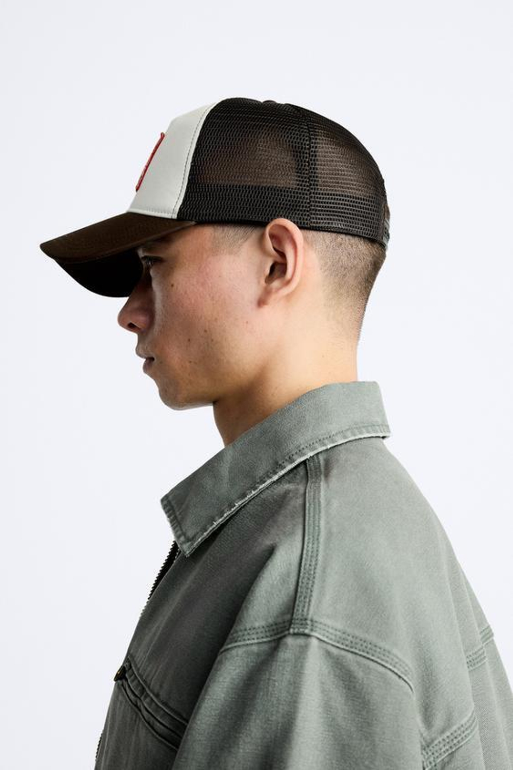 ZARA КОМБИНИРОВАННАЯ КЕПКА С НАШИВКОЙ, РАЗНЫЕ