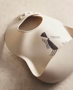 ZARA HOME ДЕТСКИЙ СИЛИКОНОВЫЙ НАГРУДНИК «КРОЛИК», РАЗНОЦВЕТНЫЙ