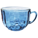 Бульонница стекл 670мл с ручкой FANCY DIAMOND