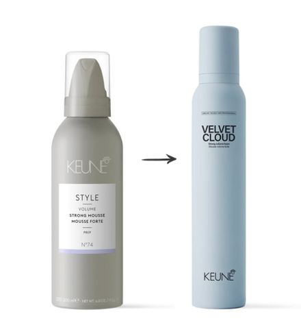 Keune Мусс стронг для объема и плотности волос Вельветовое облако Velvet Cloud 500 мл
