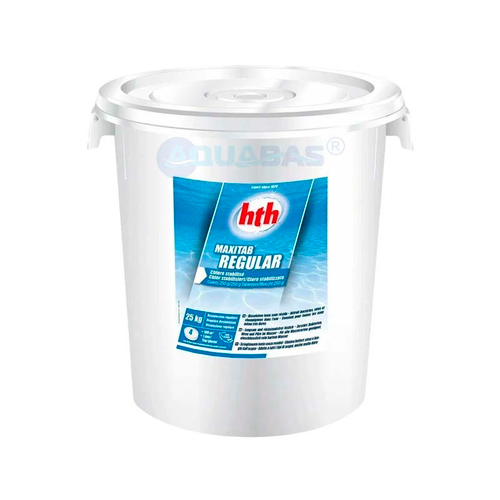 Хлор медленный стабилизированный 25кг HTH MAXITAB REGULAR таблетки 200гр. (C800506H8)