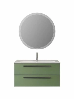 Тумба с раковиной Cezares ECO-CER-N 100 ECO-CER-N-1000-2C-SO-PS-P+CZR-8073-100 Фисташковый софт