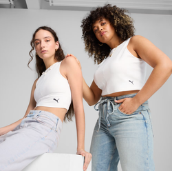 Топ женский PUMA WARDROBE ESS Ribbed Crop Top