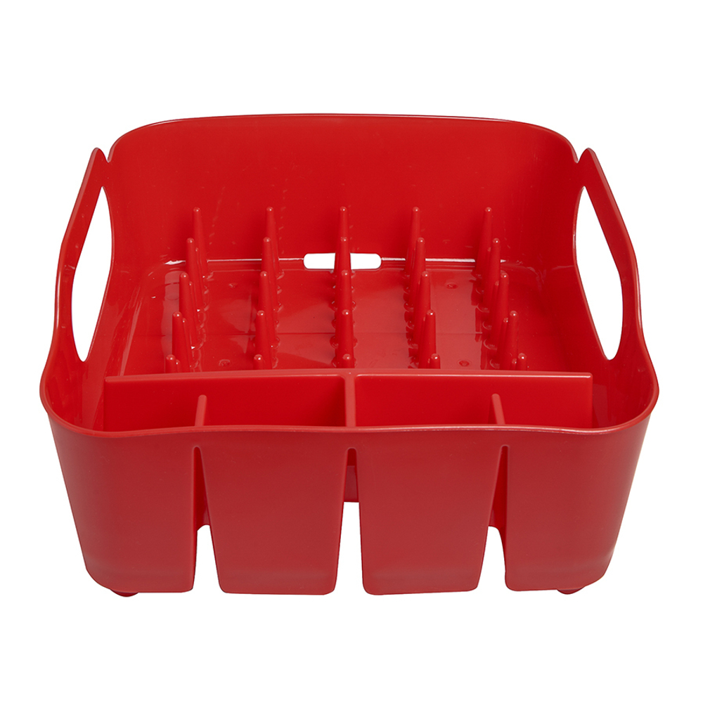 Сушилка для посуды tub красная