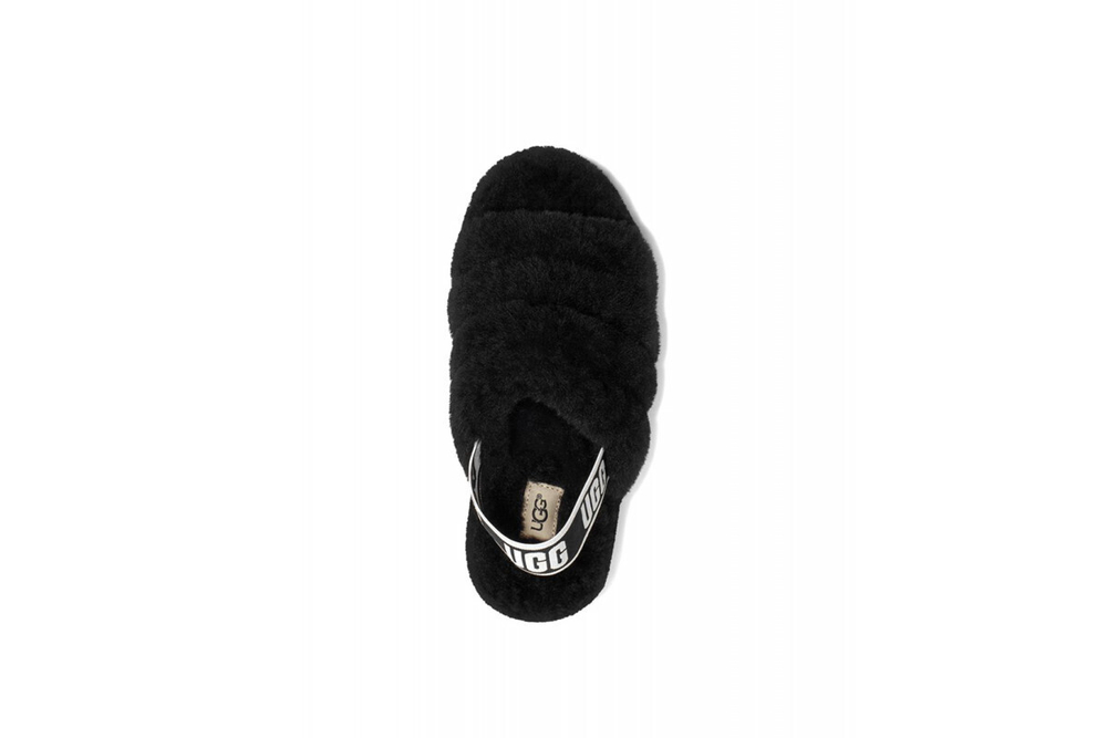 UGG Fluff Yeah Slide-Black
