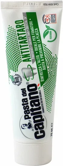 Pasta del Capitano Зубная паста Antitartar for Smokers / От зубного камня для курящих 75 мл