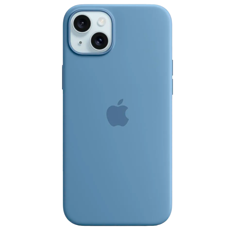 Силиконовый чехол с поддержкой MagSafe Apple Silicone Case для iPhone 15 Plus, Winter Blue (Зимняя синева)
