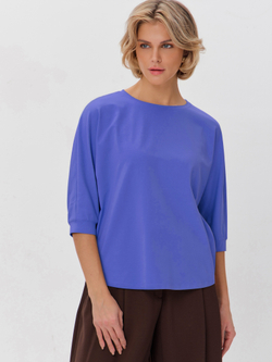 Свободная футболка летучая мышь с рукавом 3/4