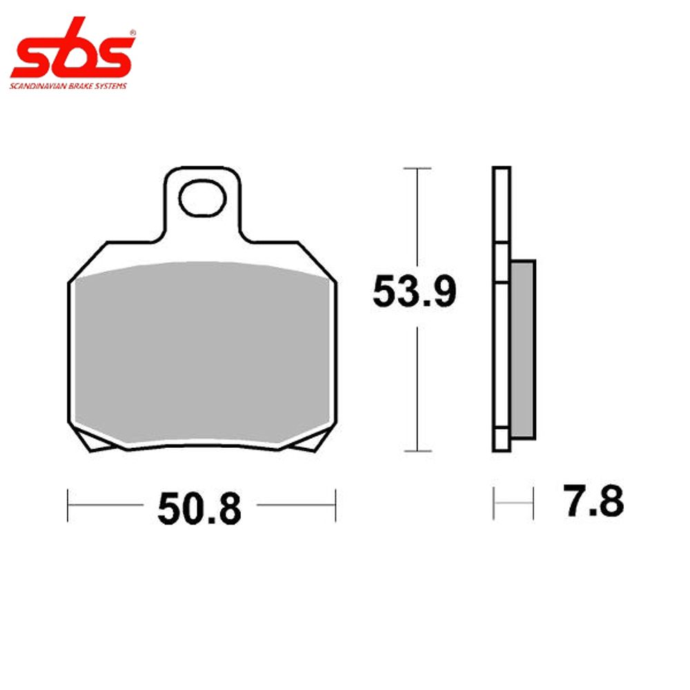 SBS 730LS тормозные колодки задние
