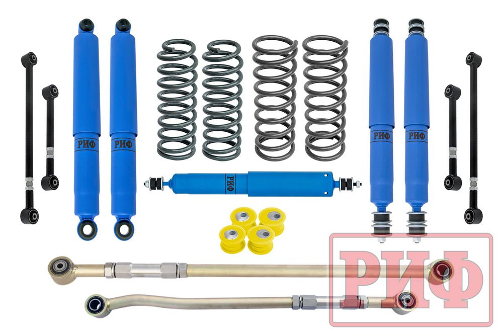 Лифт-комплект арктический Nissan Patrol Y60 и Y61 до 2000 года лифт 100 мм (правый руль) РИФ