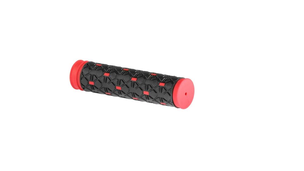 Грипсы XH-G86B, длина 130 мм, чёрно-красная термопластичная резина