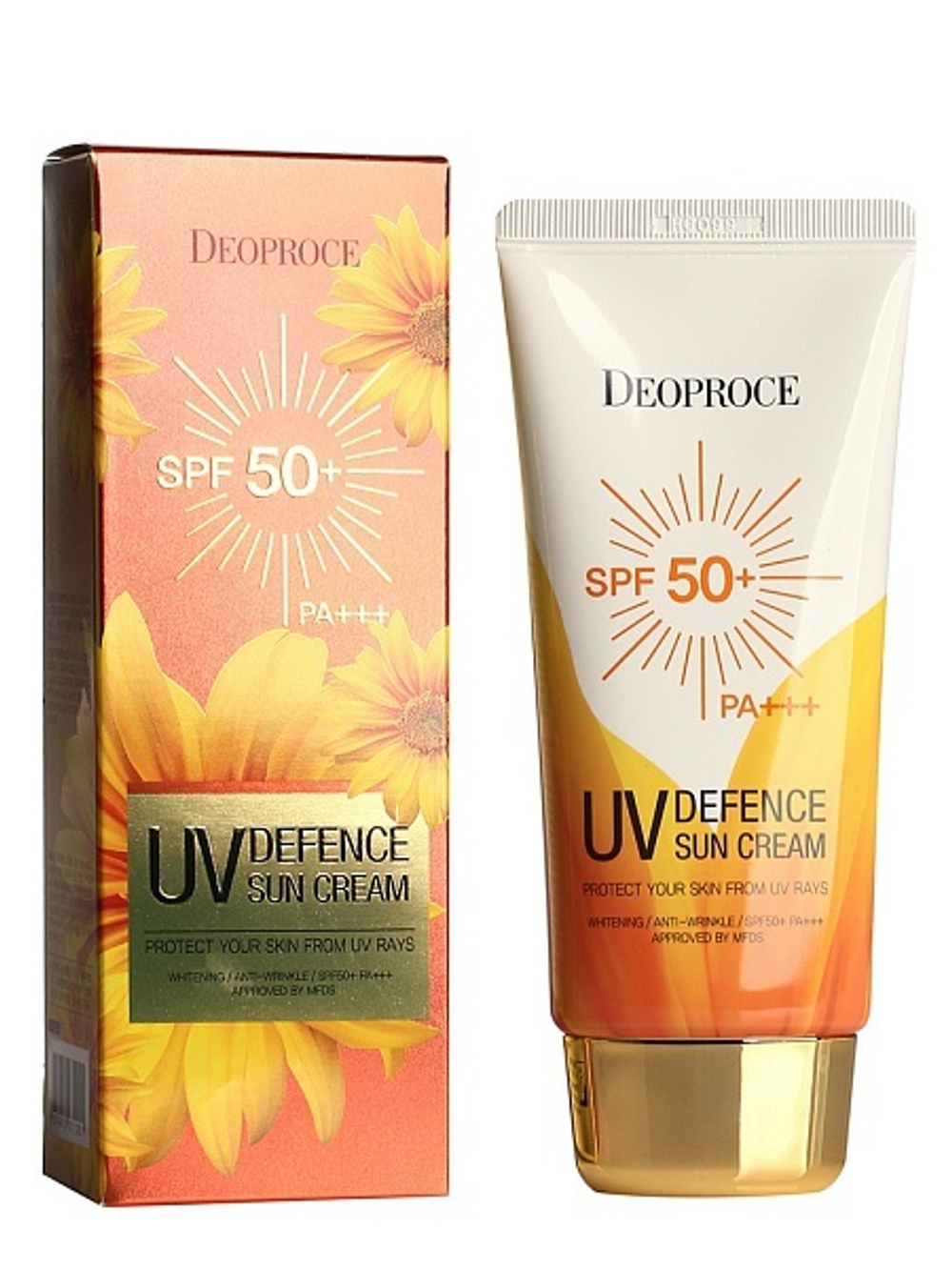 Солнцезащитный крем DEOPROCE UV DEFENCE SUN PROTECTOR SPF50+ PA+++ (70g)