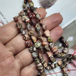 Риолит (леопардовая яшма), красочные бусины галтовка, дикие, размер 5-12мм