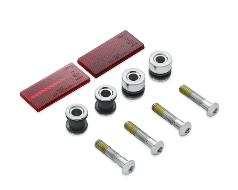 53932-03A КРОНШТЕЙН ДЛЯ КРЕПЛЕНИЯ БОКОВЫХ КОФРОВ (1ШТ.) /СТАЛЬ/, С УСТАНОВОЧНЫМ КОМПЛЕКТОМ: ПРОСТАВКА - 2ШТ./СТАЛЬ/, БОЛТ (ДИАМ. 14 ММ) - 2ШТ  /СТАЛЬ ОБТОЧКА/