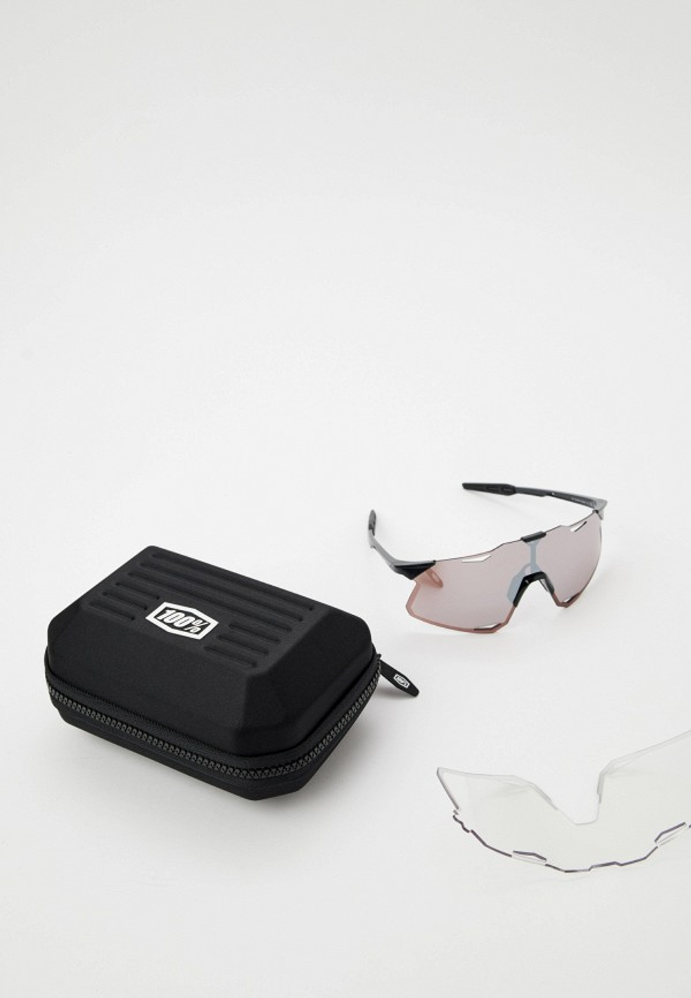 Спортивные очки 100% Hypercraft / Gloss Black / HiPER Silver Mirror Lens
