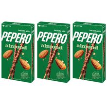 Соломка в шоколаде Lotte Pepero Almond с миндалём 32 г, 3 шт