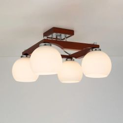 Citilux Ариста CL164341 Люстра деревянная Темный Орех