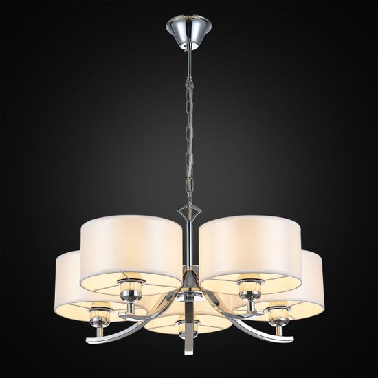 CL466150 Эвита Хром+Белый Св-к Люстра