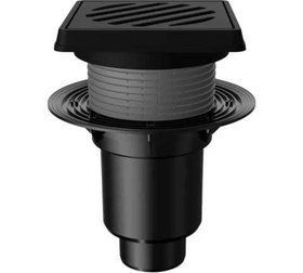 Трап регулируемый Fachmann T 616.0 PNsG 260x260 (вертикальный выпуск, без прижимного фланца, DN 110/160)