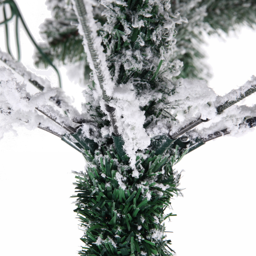 Ёлка «Снежные огни» 180 см, ПВХ с белым напылением 230 ламп LED (728 веток)