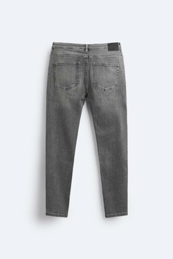 ZARA ДЖИНСЫ SKINNY FIT, СЕРЫЙ