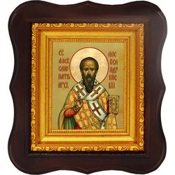 Александр Александрийский святитель, патриарх. Икона на холсте.