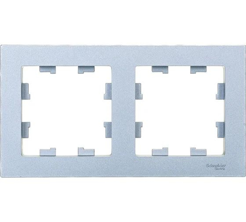 ATLASDESIGN 2-постовая РАМКА, универсальная, АЛЮМИНИЙ ATN000302