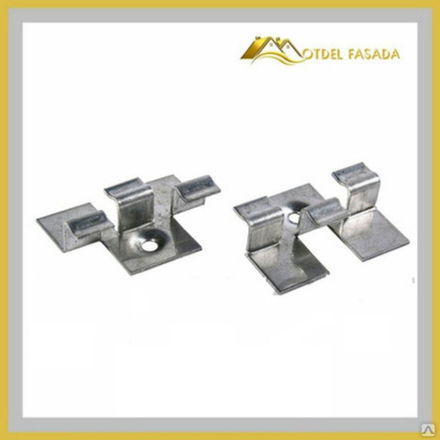 Кляймер рядовой для террасной доски ДПК металлический