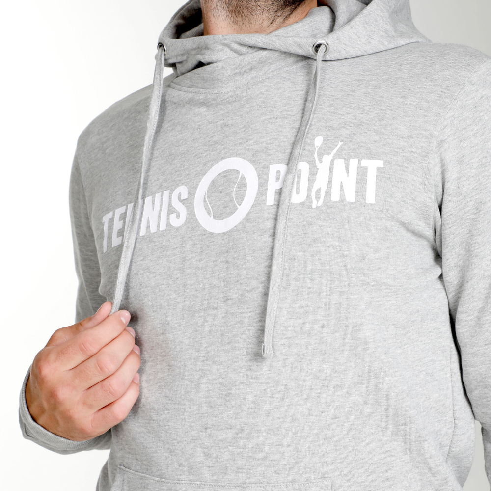 Мужская кофта теннисная Tennis-Point Basic Hoody Men - Lightgrey, White