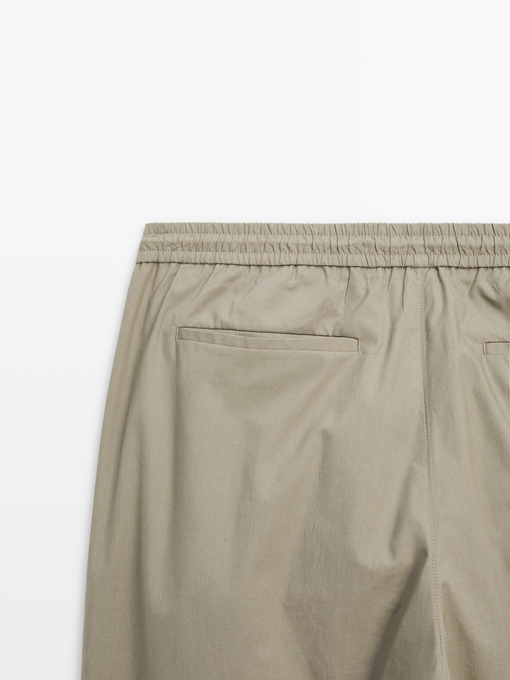 Massimo Dutti Брюки из поплина, зеленый