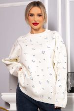 Свитер оверсайз Анита (белый) Б14761-1М LT Collection