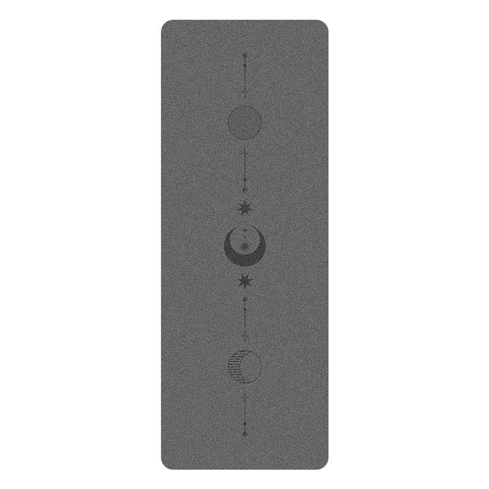 ULTRAцепкий 100% каучуковый коврик для йоги Ultra Moon Grey 185*68*0,5 см