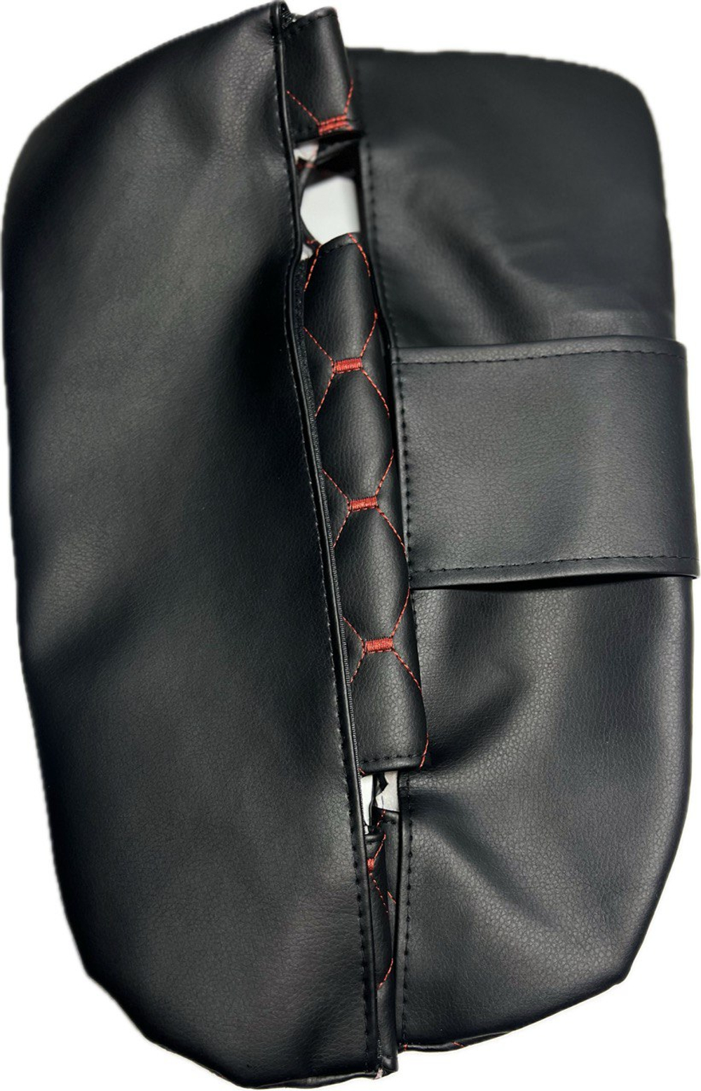 Чехлы на козырьки Лада Веста Vesta(красная нить Рубин)