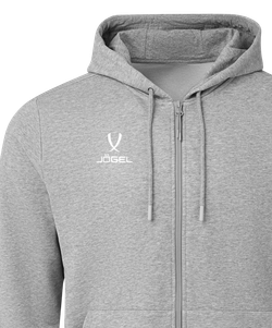 Худи на молнии ESSENTIAL Cotton FZ Hoodie, серый меланж, детский