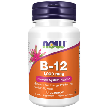 Now Foods B-12 1000 mcg 100 lozenges, Витамин B12
