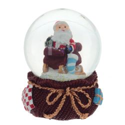 GAEM Фигурка декор в стекл шаре "Дед Мороз/Мишка/Олень", D 4.5 см, L4,5 W5 H6 см, 4в.