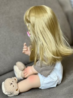 Кукла Реборн виниловая 55см в пакете (FA-134)