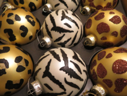 Набор шаров 12шт 8см House of Seasons с животным орнаментом в ассортименте 3 вида