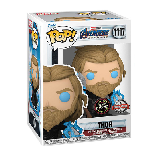 Фигурка Funko POP! Bobble Marvel Avengers Endgame Thor w/Thunder w/Chase (GW) (Exc) (1117) 64906