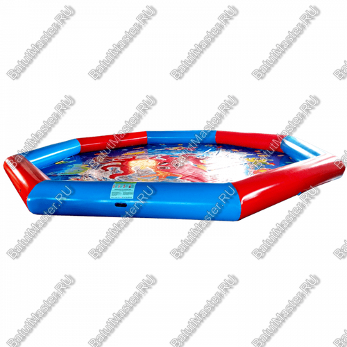 Надувной бассейн "Восьмигранник", 9*9*0.65 м, с принт-печатью на дне