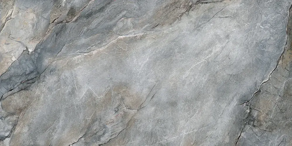 Керамогранит Alma Ceramica GFA114VLC70L Vulcano 114x57 серый лаппатированный под камень