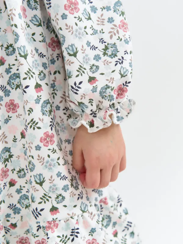 Платье с оборкой 